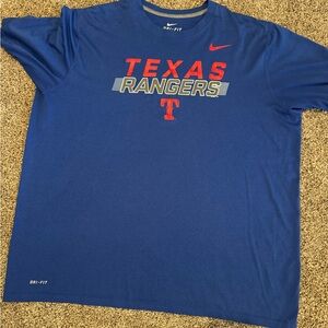 Nike Blue Texas Rangers Dri-FIT Tee